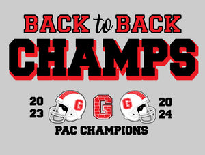 Back to Back Champs Apparel